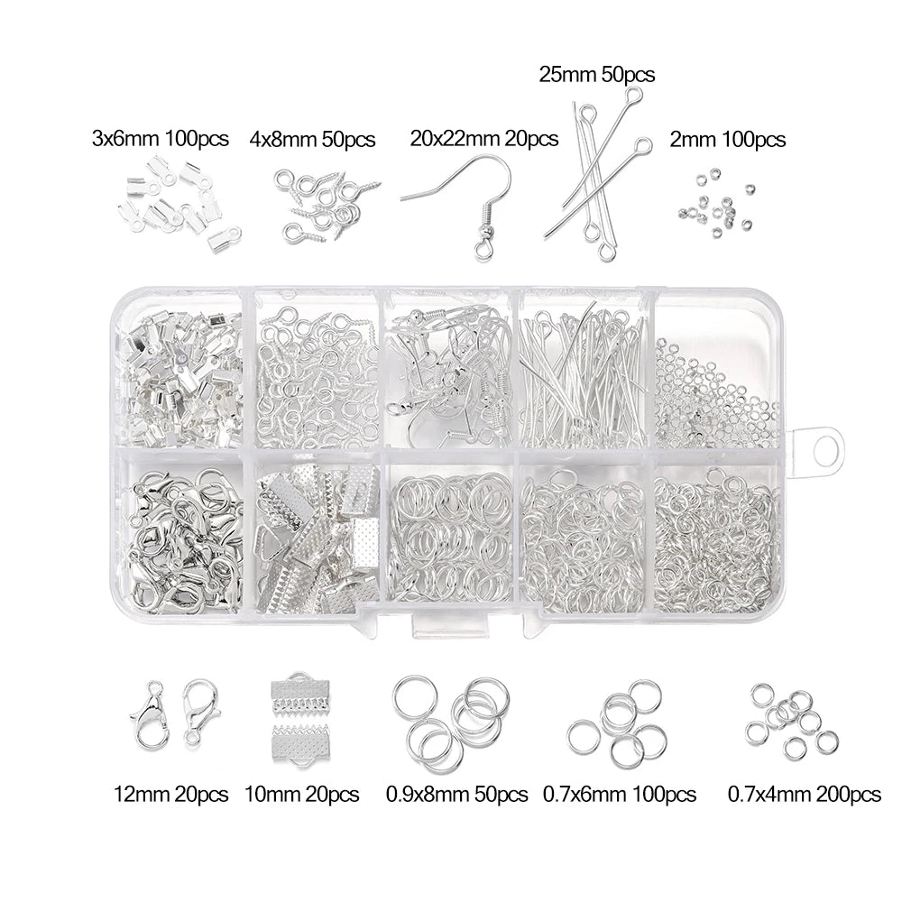 Jewelry Findings & Repair Kit – Alloy Accessories with Tools