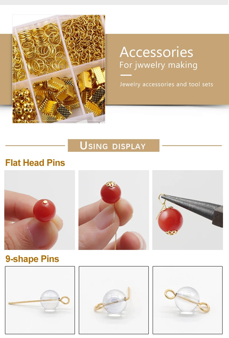 Jewelry Making Kit – Alloy Findings & Copper Wire Set