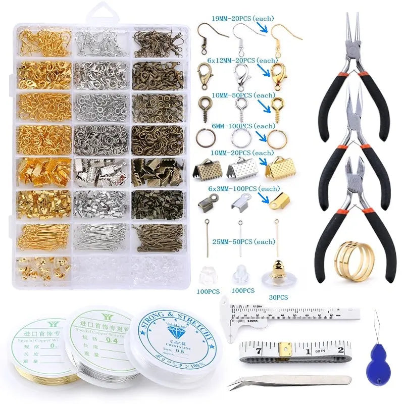 Jewelry Making Kit – Alloy Findings & Copper Wire Set