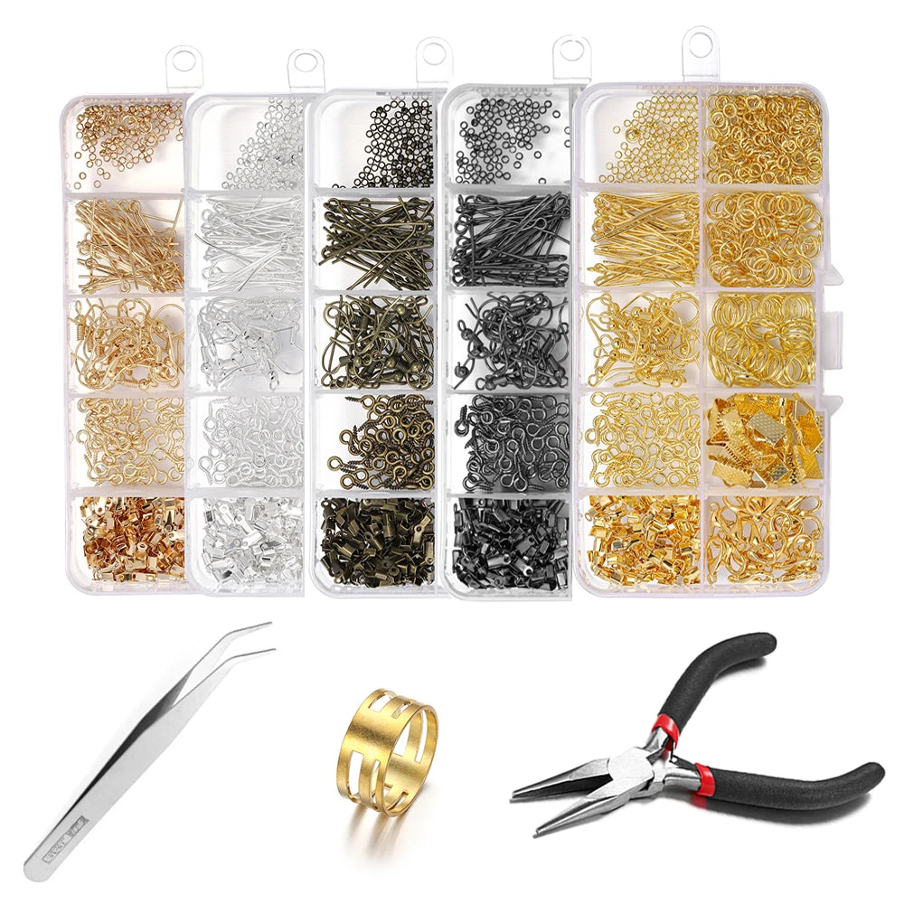 Jewelry Findings & Repair Kit – Alloy Accessories with Tools