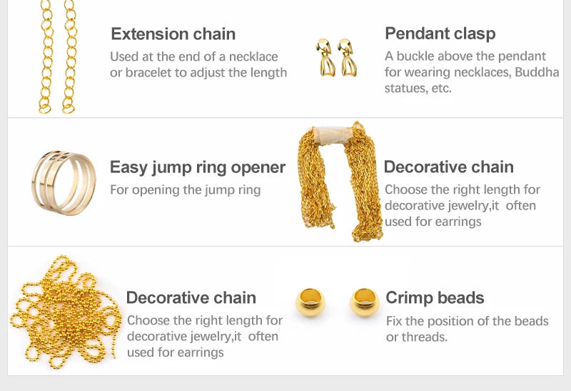 Jewelry Making Kit – Alloy Findings & Copper Wire Set