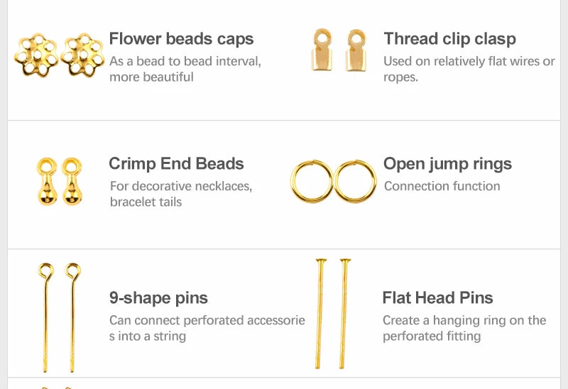 Jewelry Making Kit – Alloy Findings & Copper Wire Set