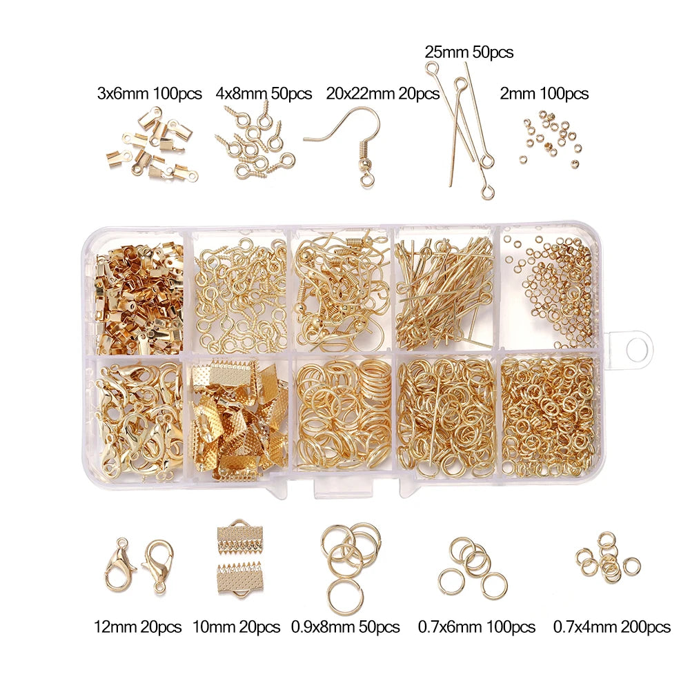 Jewelry Findings & Repair Kit – Alloy Accessories with Tools