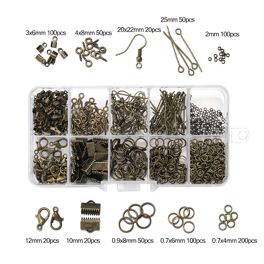 Jewelry Findings & Repair Kit – Alloy Accessories with Tools