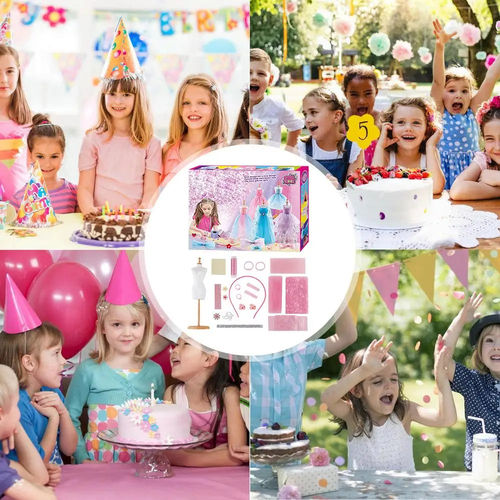 Girls' Dress Making Craft Kit – Fun DIY Fashion Design Set