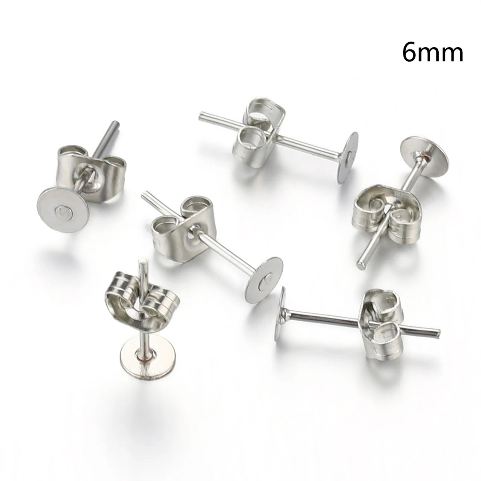 Blank Post Earring Studs with Backs – DIY Jewelry Making Supplies