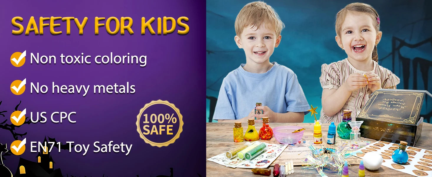 DIY Fairy & Witch Potions Kit – Magical Color-Changing Science Craft for Kids