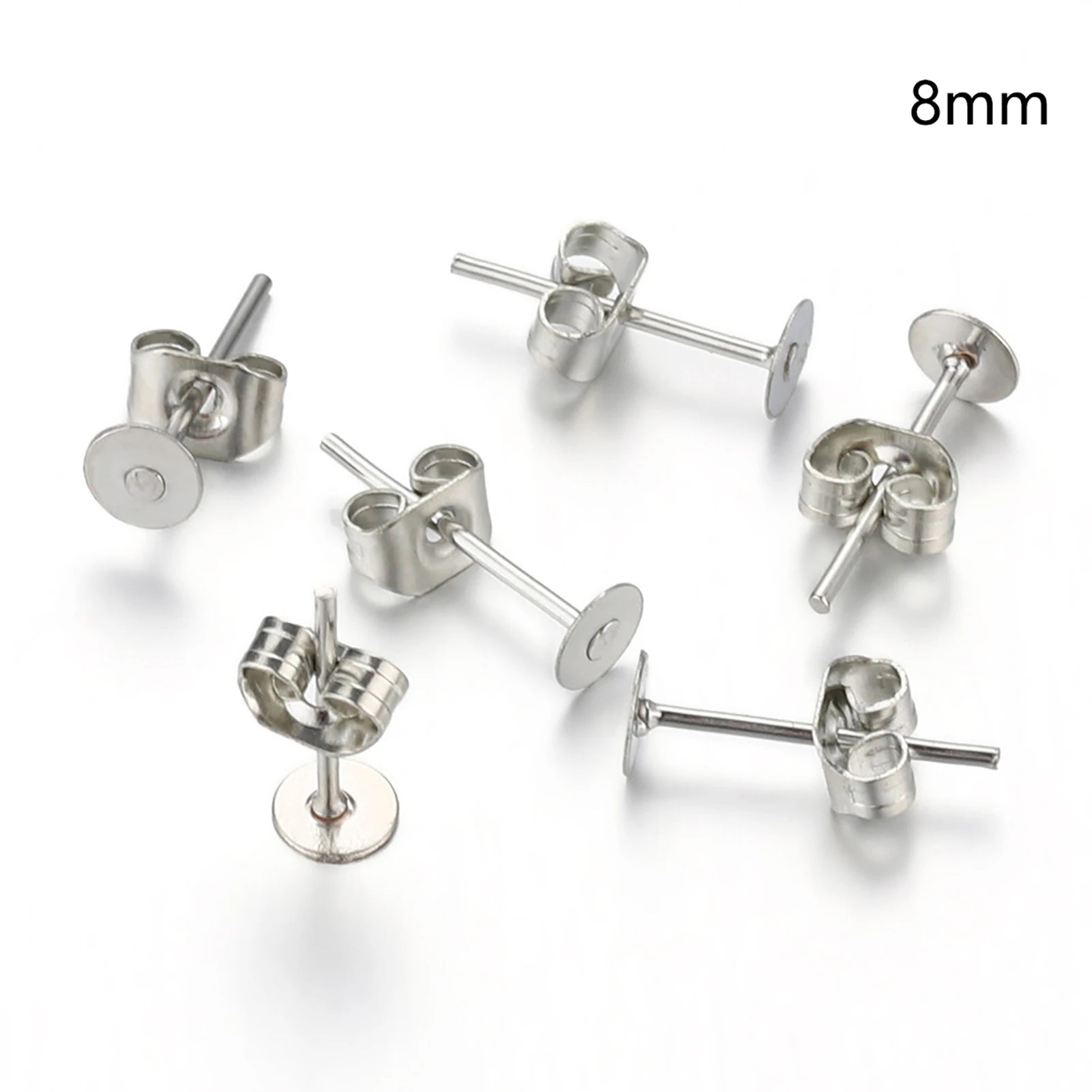 Blank Post Earring Studs with Backs – DIY Jewelry Making Supplies