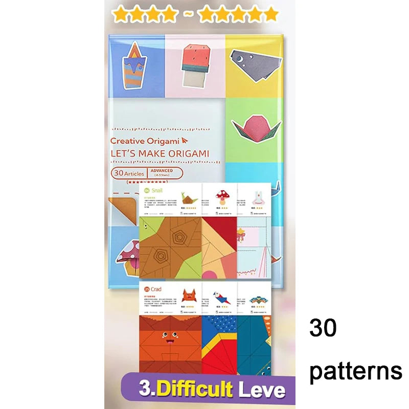 Origami Paper Kit - 96 Sheets with Instruction Booklet