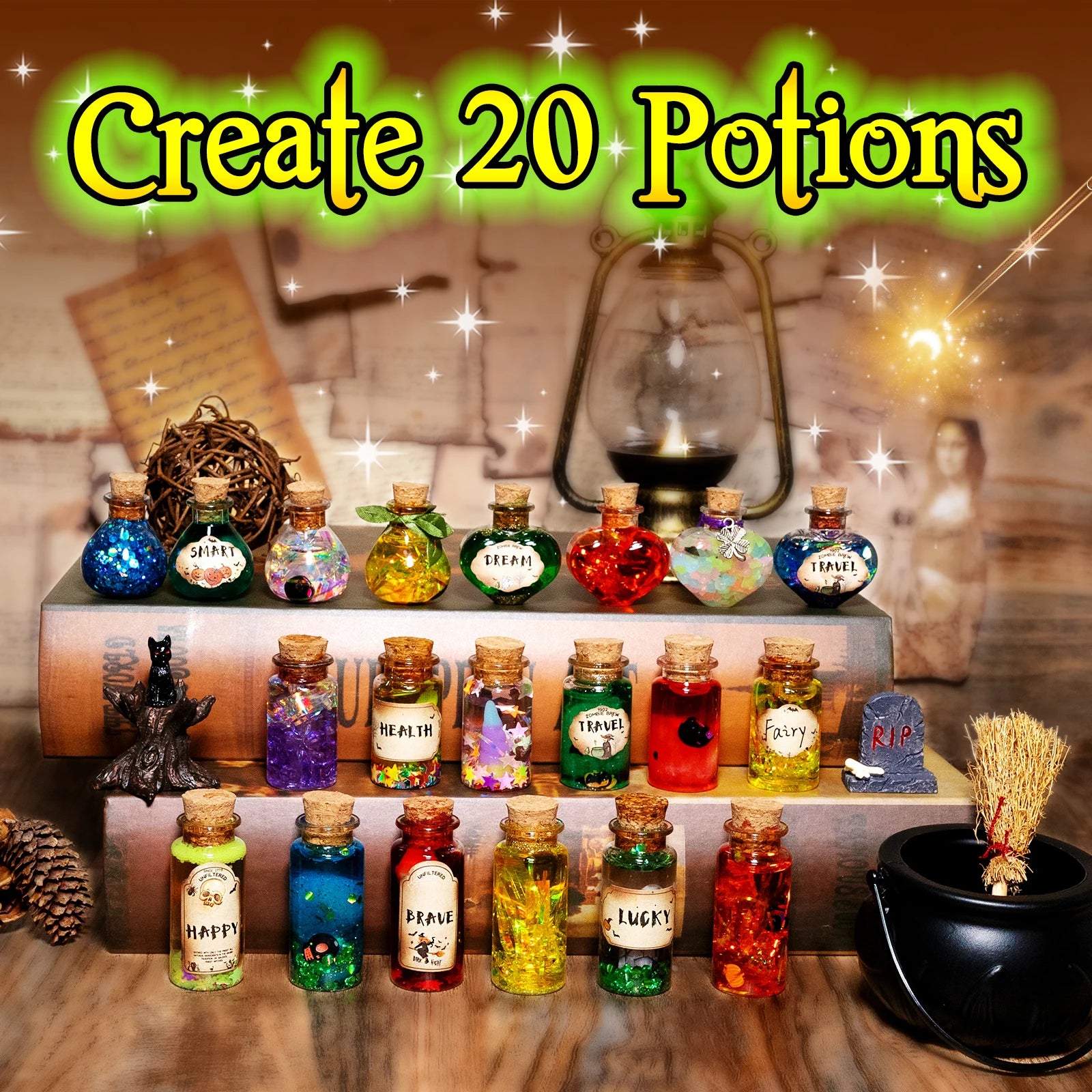 DIY Fairy & Witch Potions Kit – Magical Color-Changing Science Craft for Kids