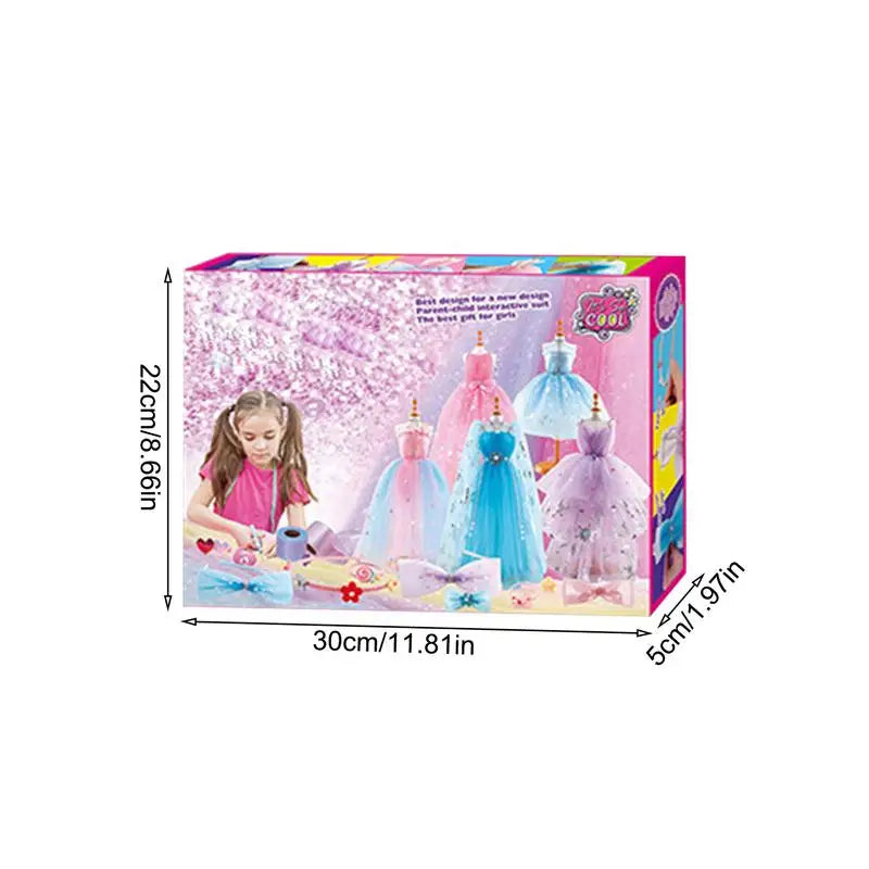 Girls' Dress Making Craft Kit – Fun DIY Fashion Design Set