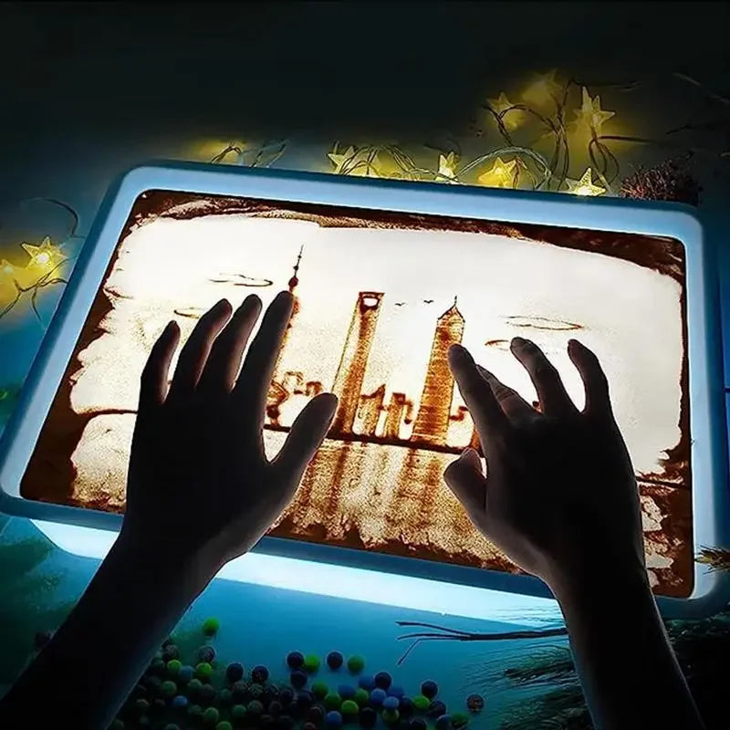 DIY Sand Art Drawing Light Box – LED Tabletop Creativity Toy for Kids