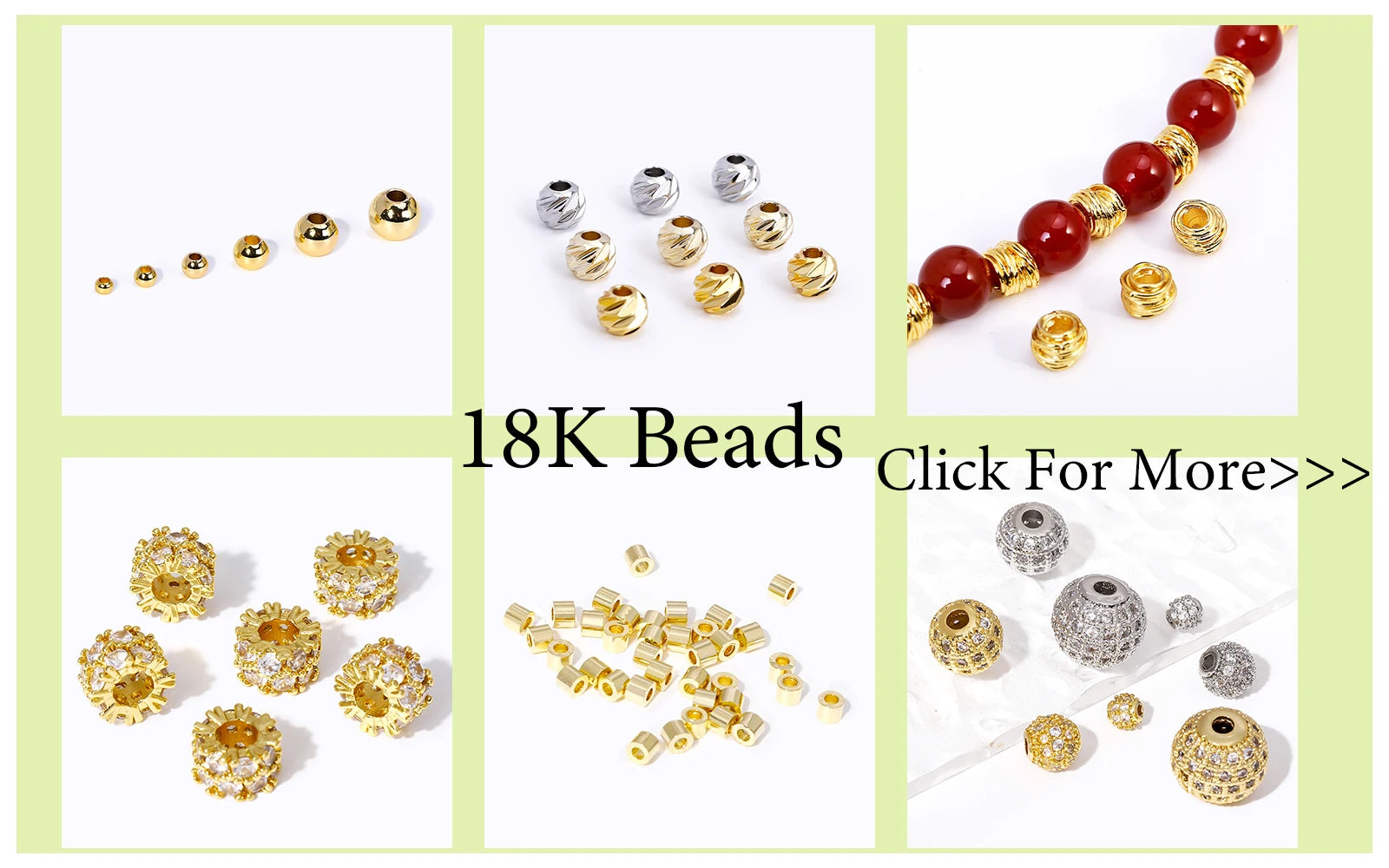 18K Gold Plated Spacer Beads – DIY Jewelry Making Supplies