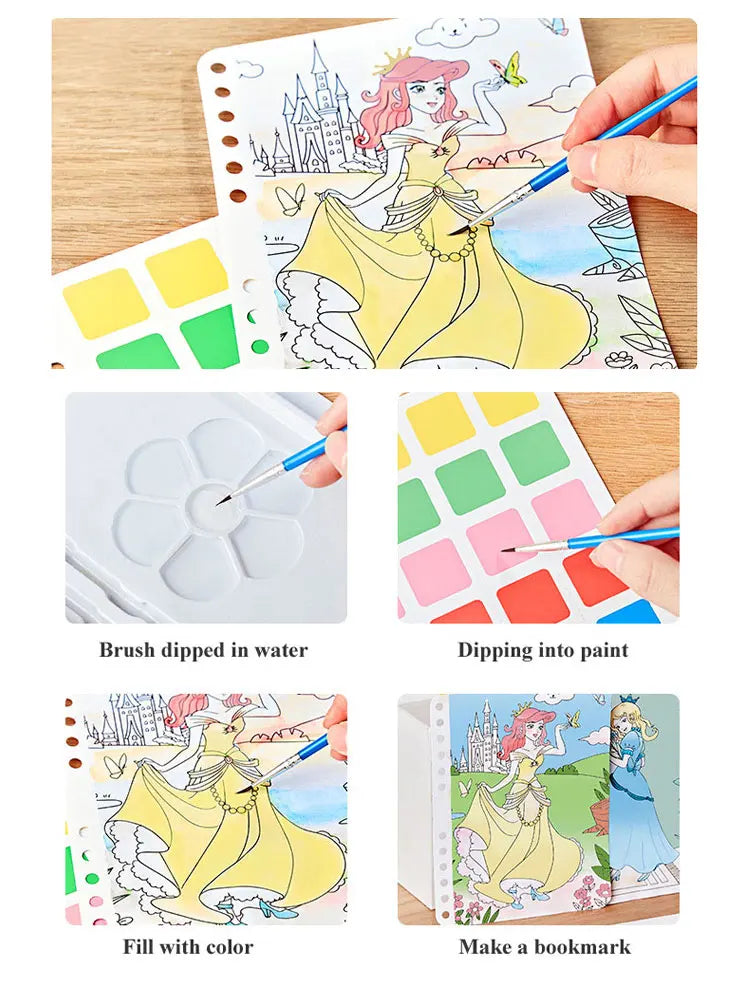 Princess DIY Painting Sticker Craft Kit for Kids