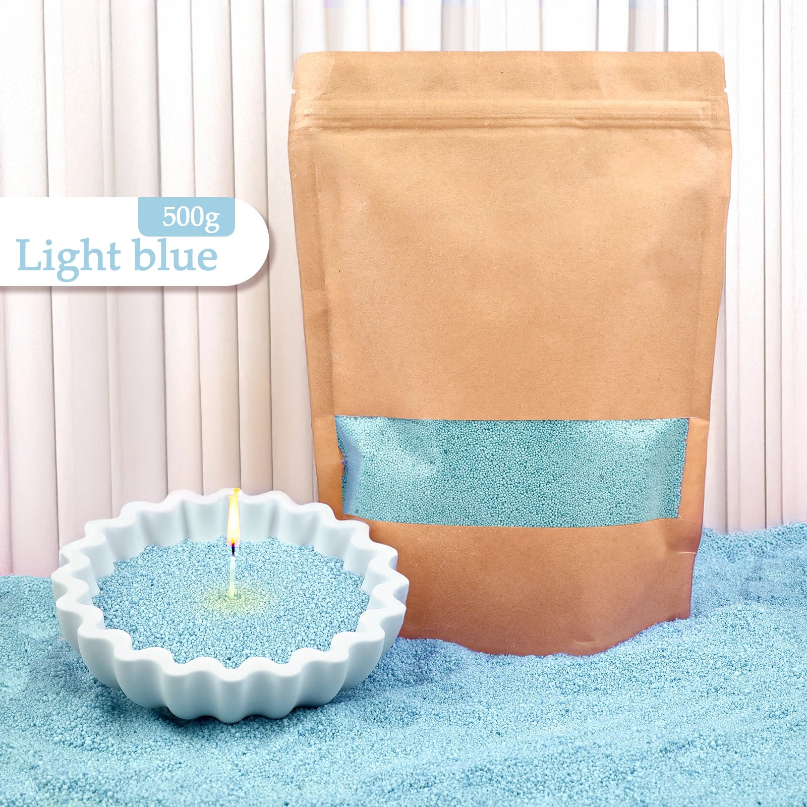 500g–1kg Sand Wax for Candle Making & Crafts – Wholesale