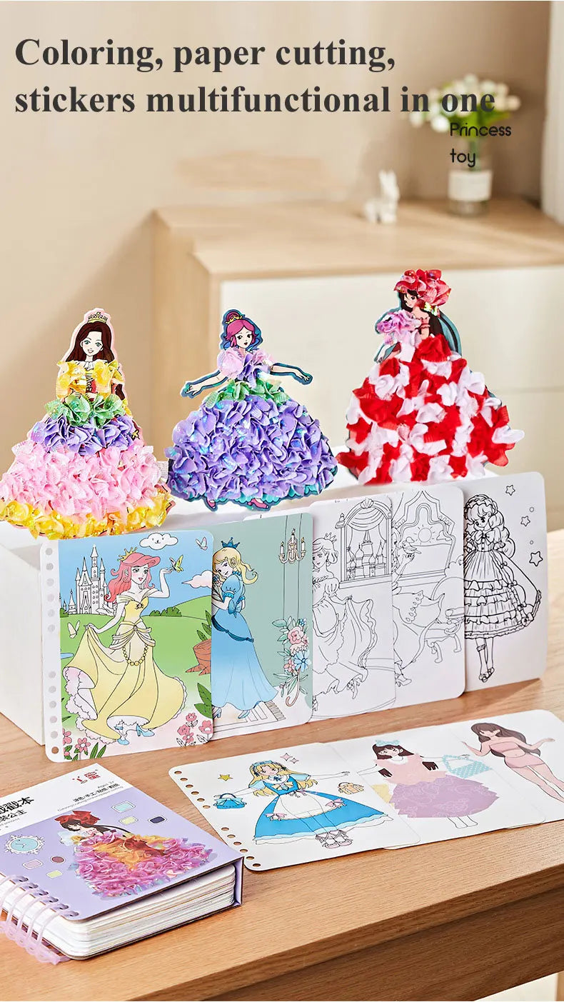 Princess DIY Painting Sticker Craft Kit for Kids