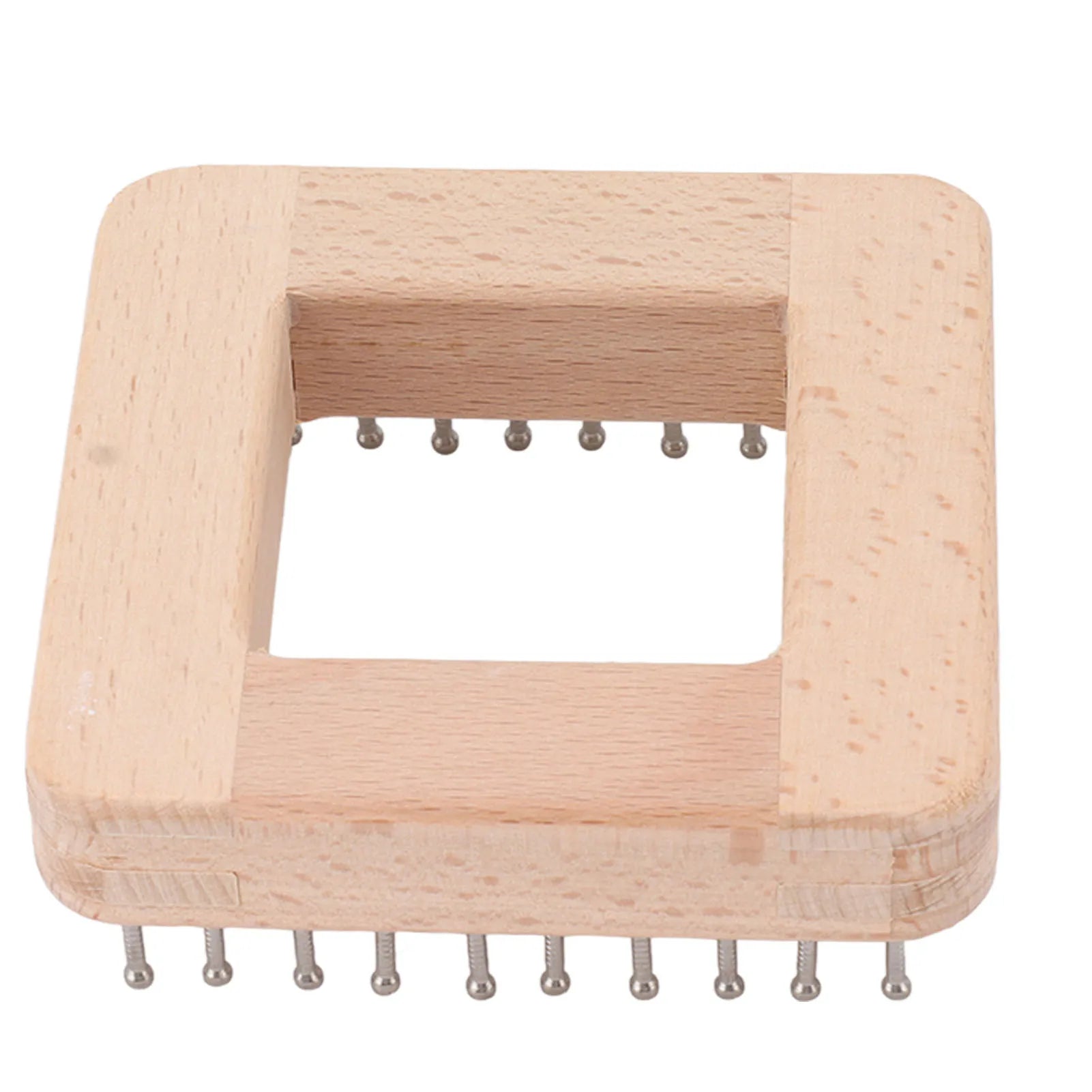 Wooden Knitting Loom with Hooks – Crochet Board for Weaving Projects