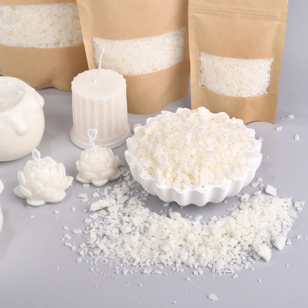 Natural Soy Wax Flakes – 50g to 1000g for Candle Making