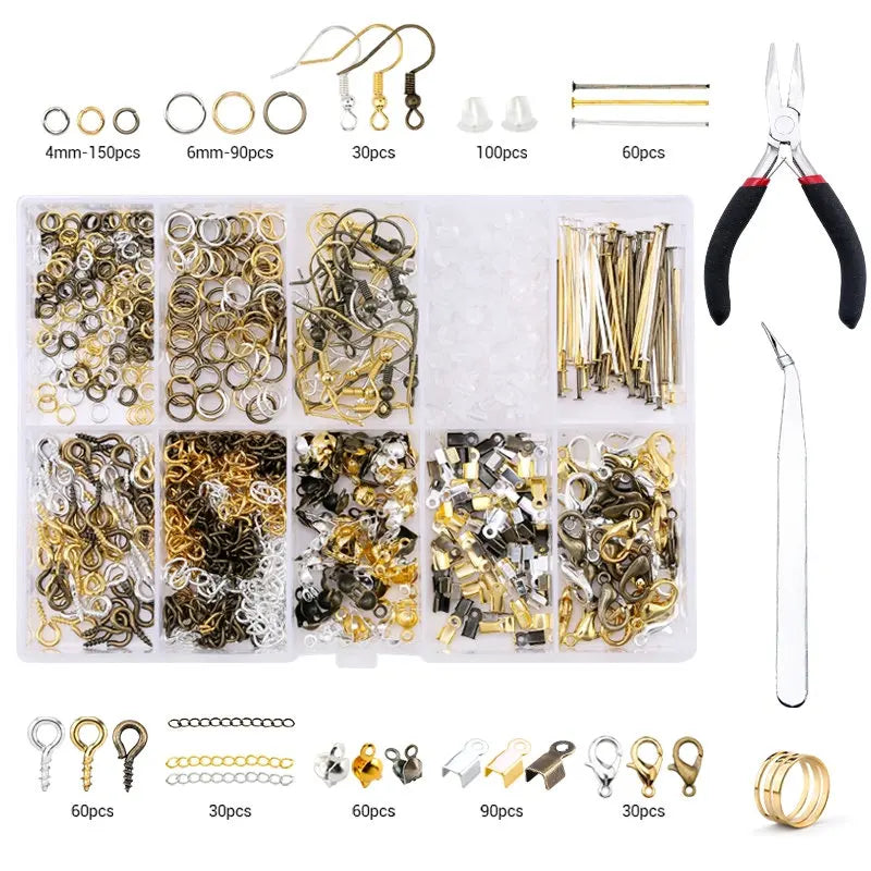 Jewelry Making Kit – Alloy Findings & Copper Wire Set
