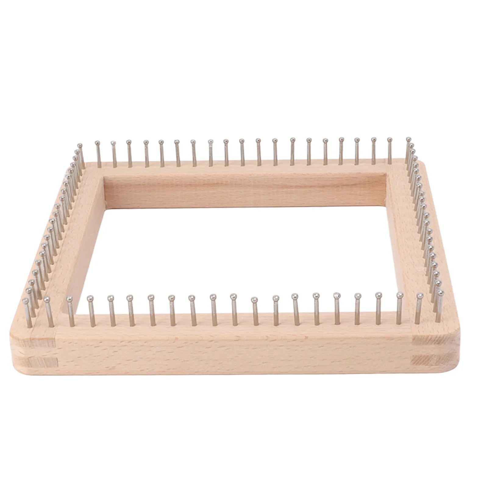 Wooden Knitting Loom with Hooks – Crochet Board for Weaving Projects