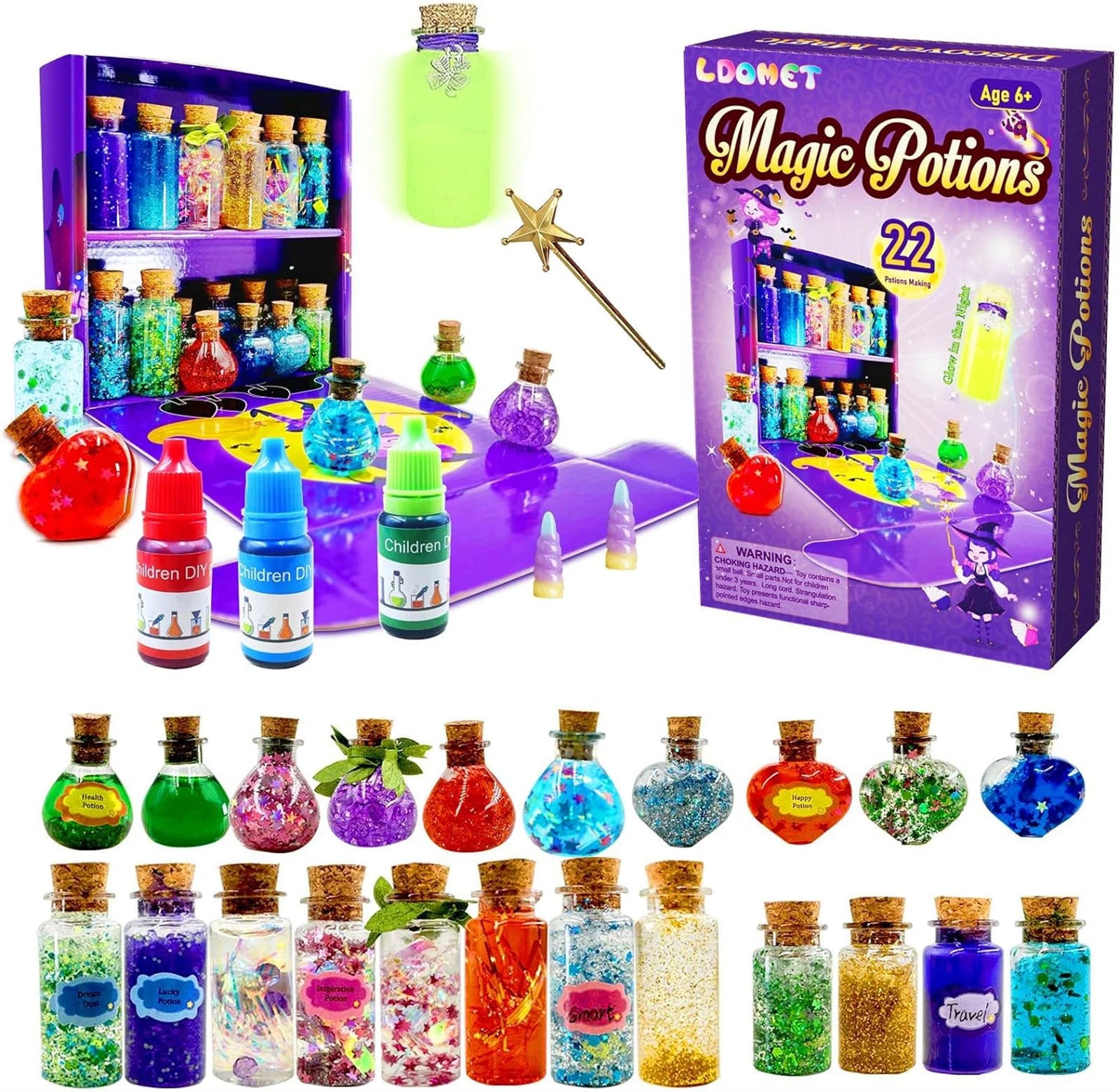 DIY Fairy & Witch Potions Kit – Magical Color-Changing Science Craft for Kids