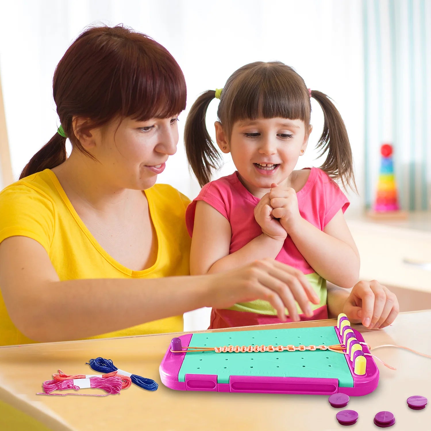 Friendship Bracelet Making Kit – Arts & Crafts Gift Set for Girls
