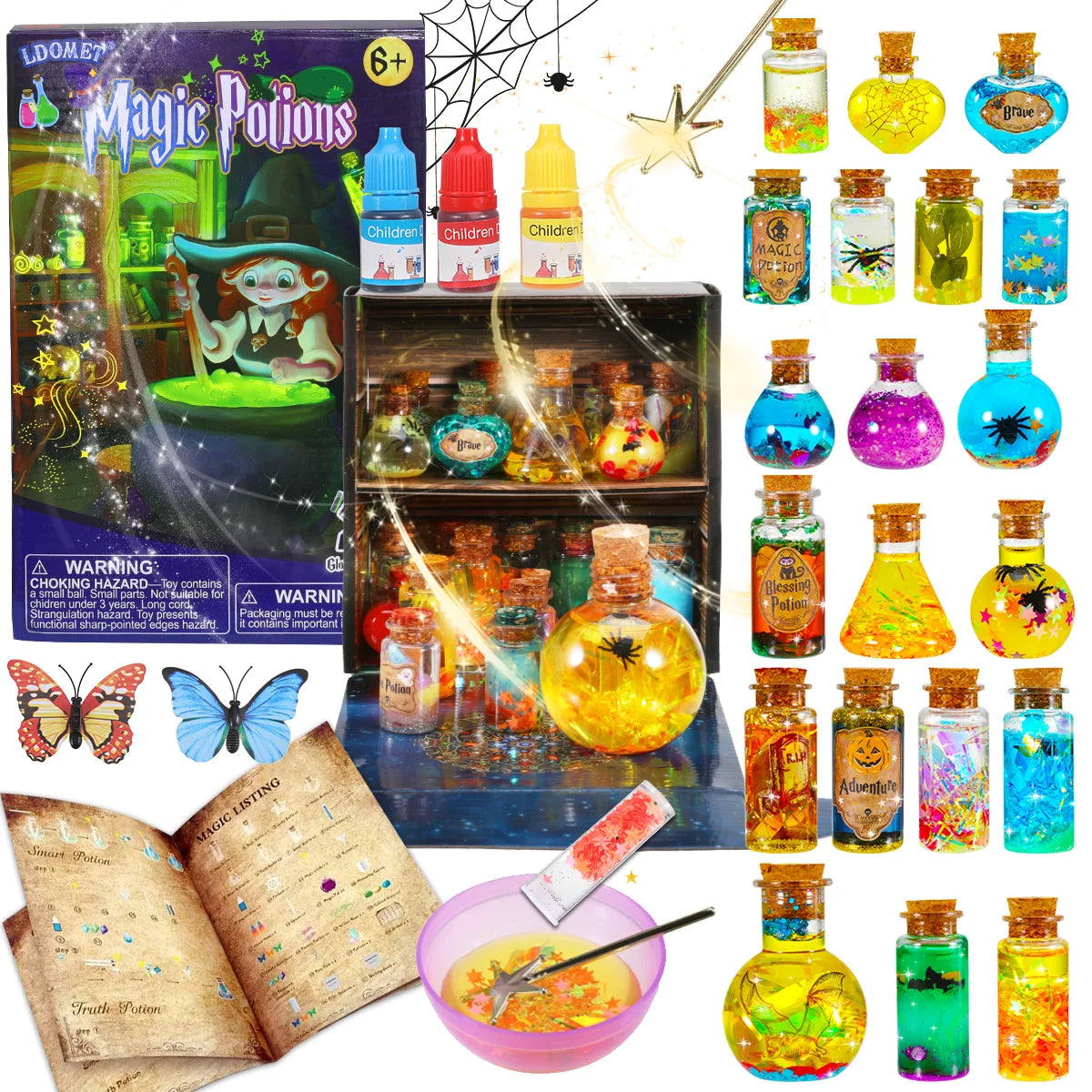 DIY Fairy & Witch Potions Kit – Magical Color-Changing Science Craft for Kids