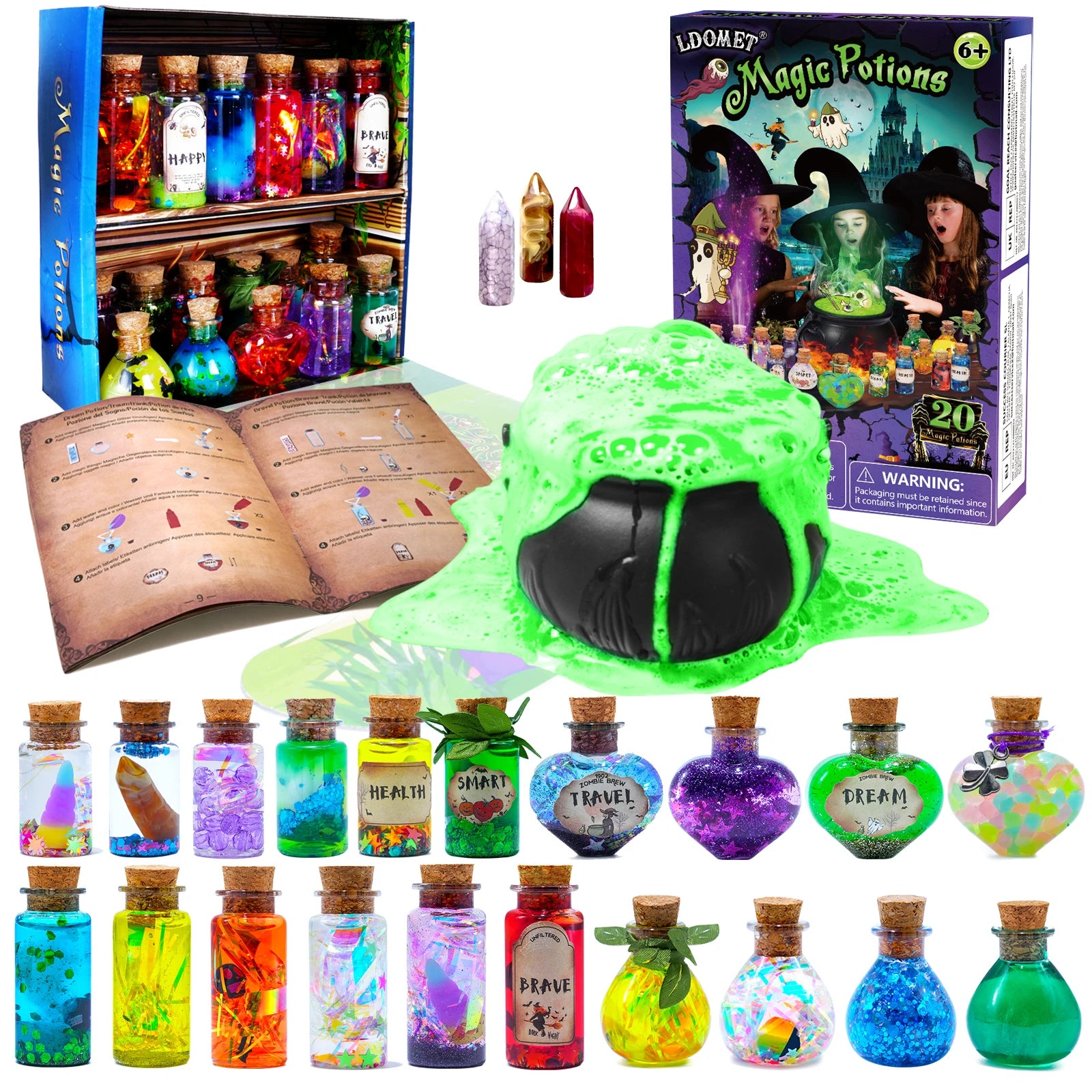 DIY Fairy & Witch Potions Kit – Magical Color-Changing Science Craft for Kids