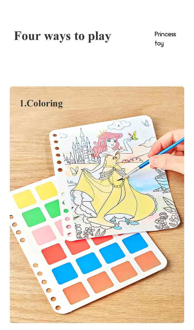 Princess DIY Painting Sticker Craft Kit for Kids