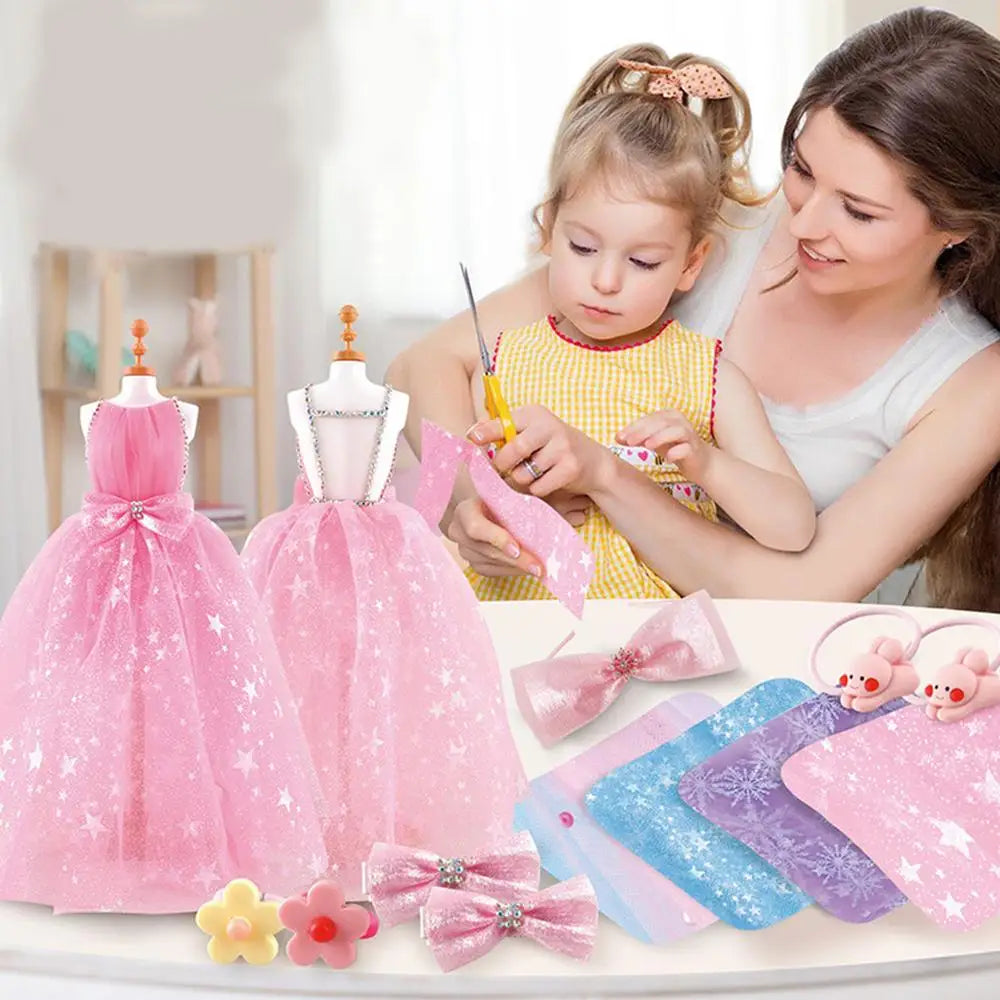 Girls' Dress Making Craft Kit – Fun DIY Fashion Design Set