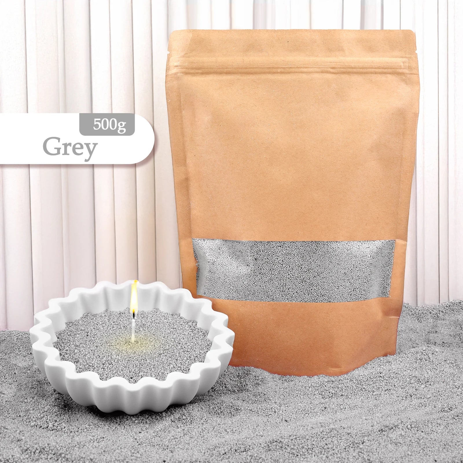500g–1kg Sand Wax for Candle Making & Crafts – Wholesale