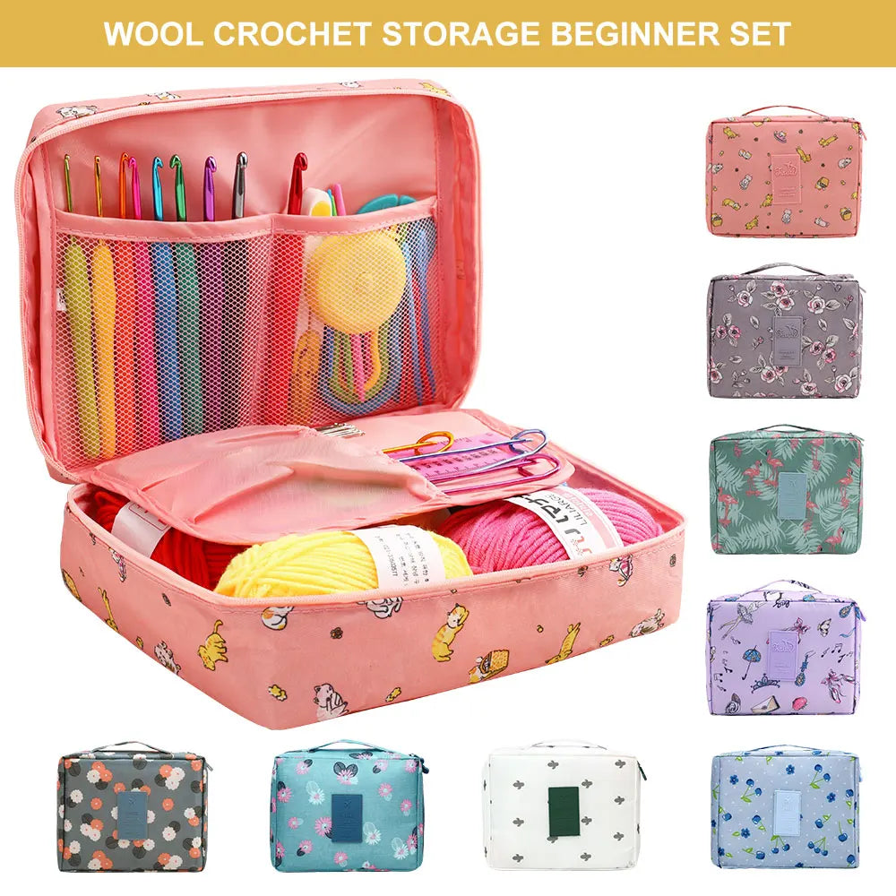 59Pcs Beginner Crochet Kit with Storage Bag