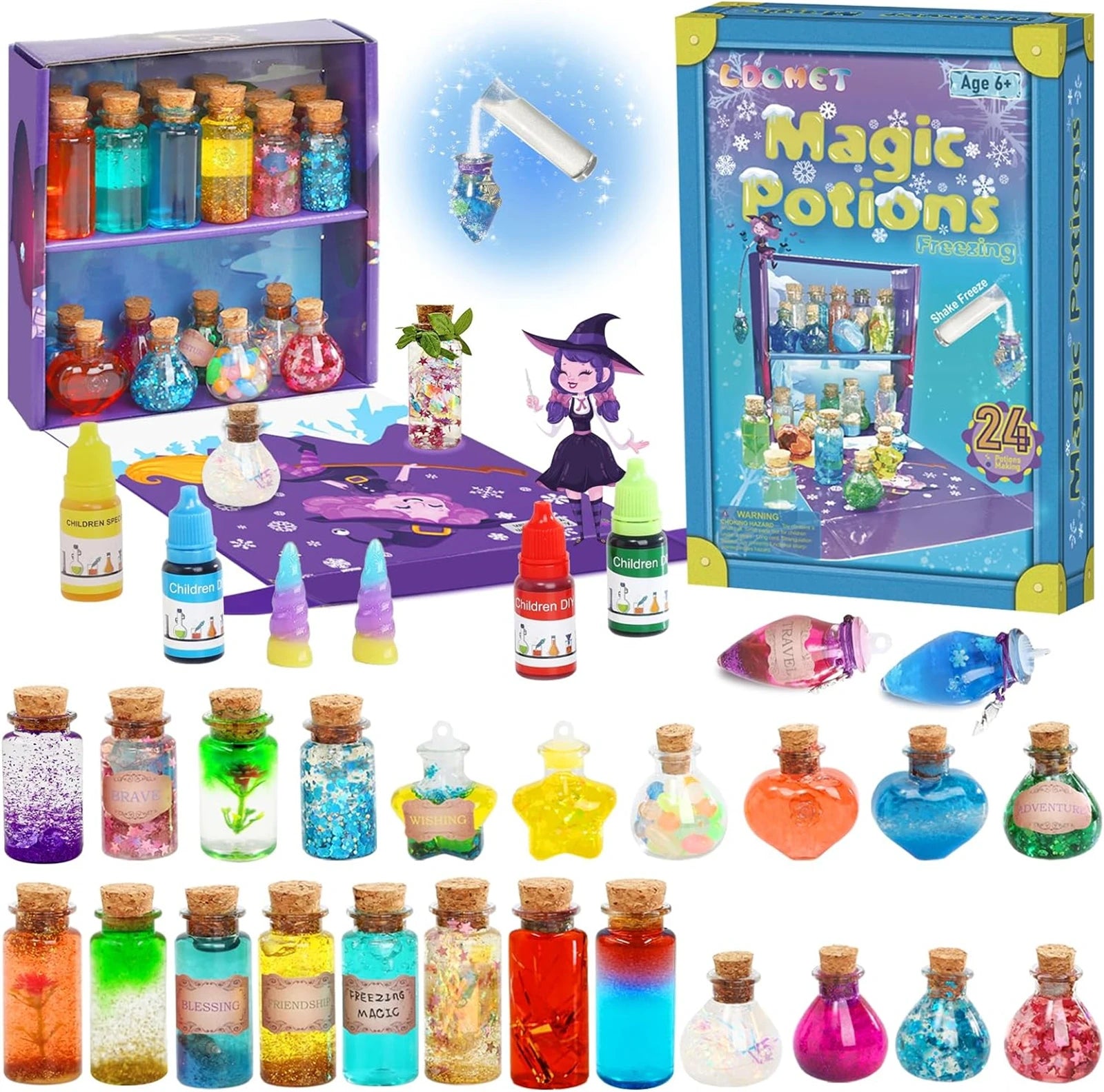 DIY Fairy & Witch Potions Kit – Magical Color-Changing Science Craft for Kids