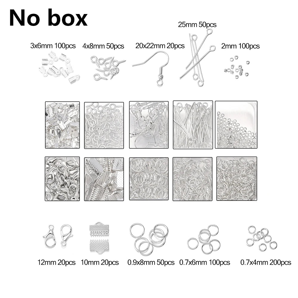 Jewelry Findings & Repair Kit – Alloy Accessories with Tools