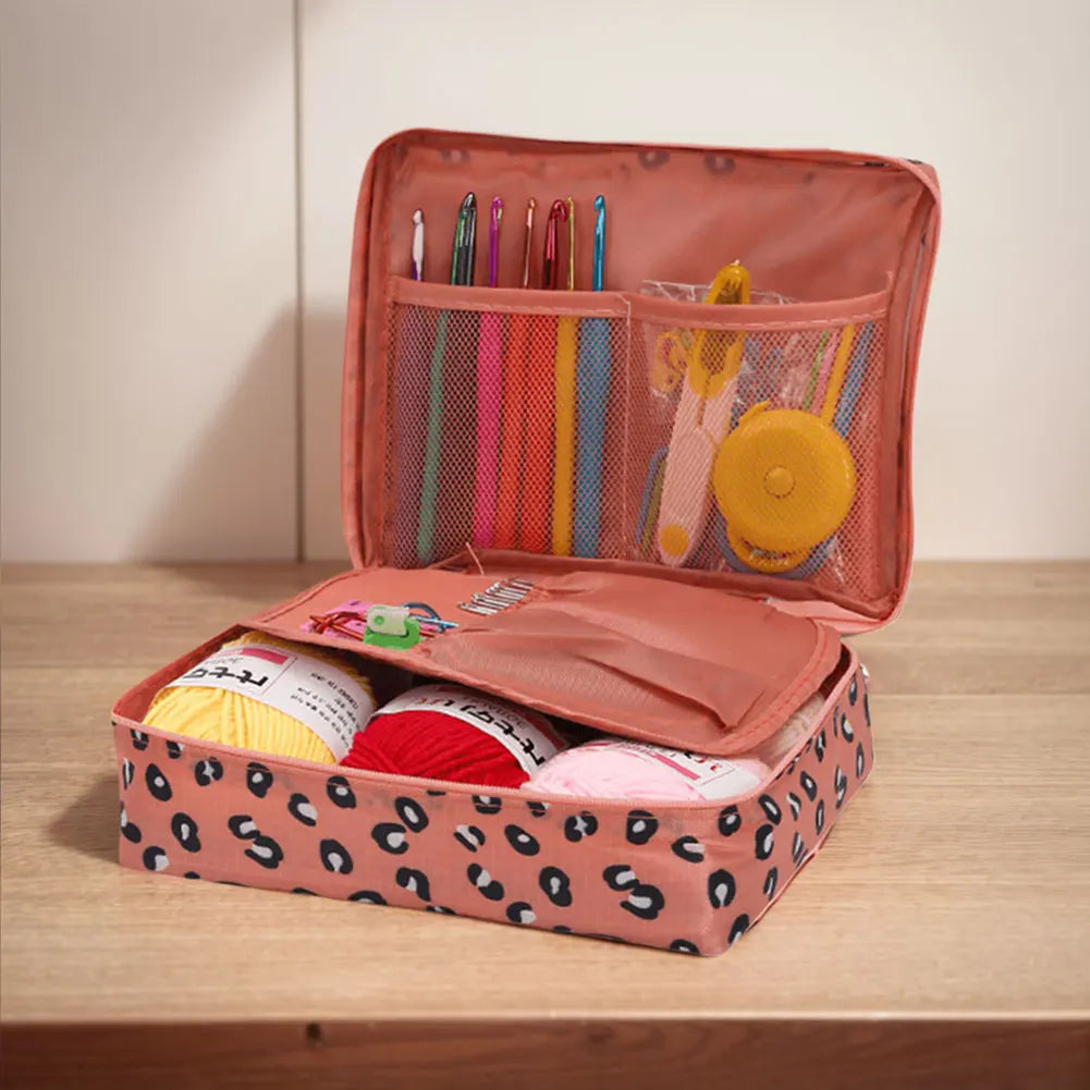 Beginner Crochet Kit – Complete Set with Yarn, Hooks & Accessories