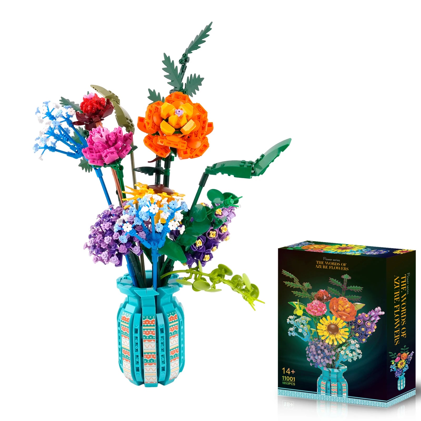 Flowers Bouquet Building Blocks Set