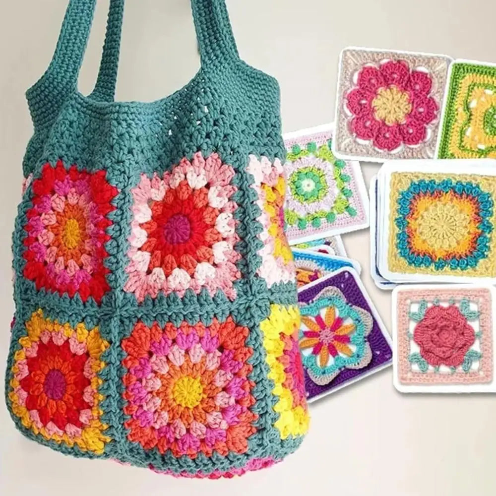 Granny Square Knitting Pattern Card Deck – DIY Mix & Match Set