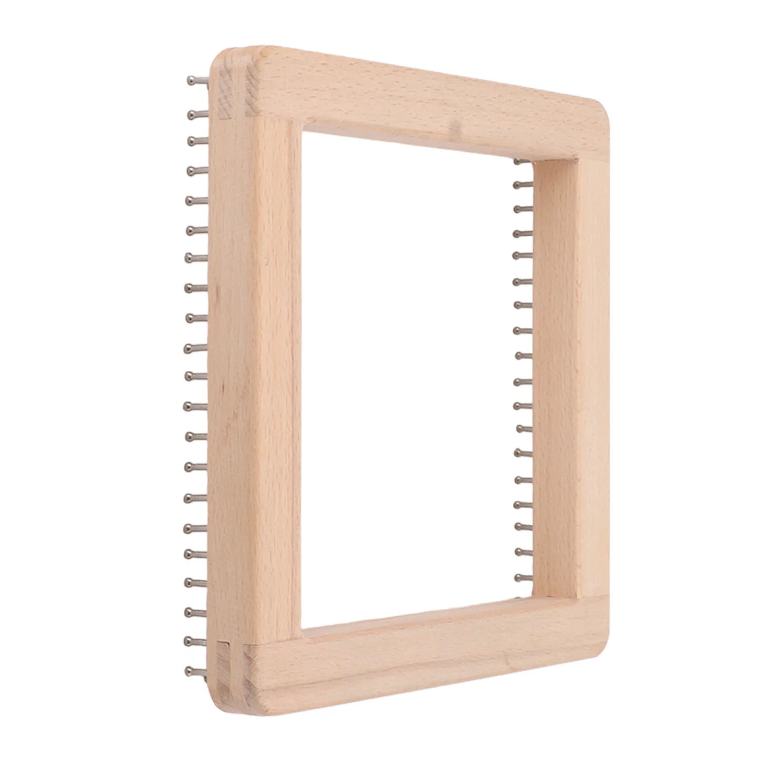 Wooden Knitting Loom with Hooks – Crochet Board for Weaving Projects