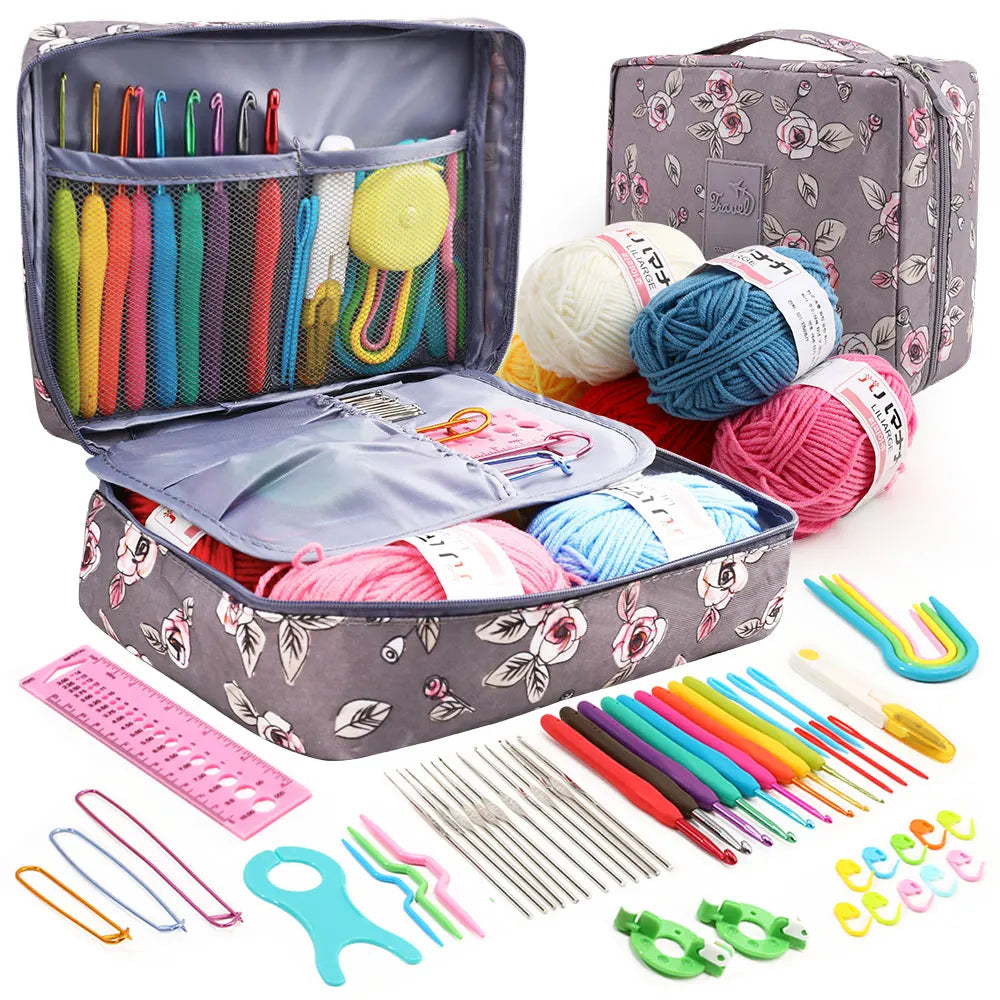 59Pcs Beginner Crochet Kit with Storage Bag