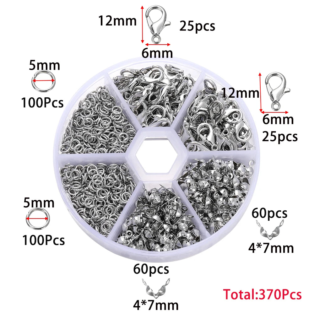 Jewelry Findings & Repair Kit – Alloy Accessories with Tools