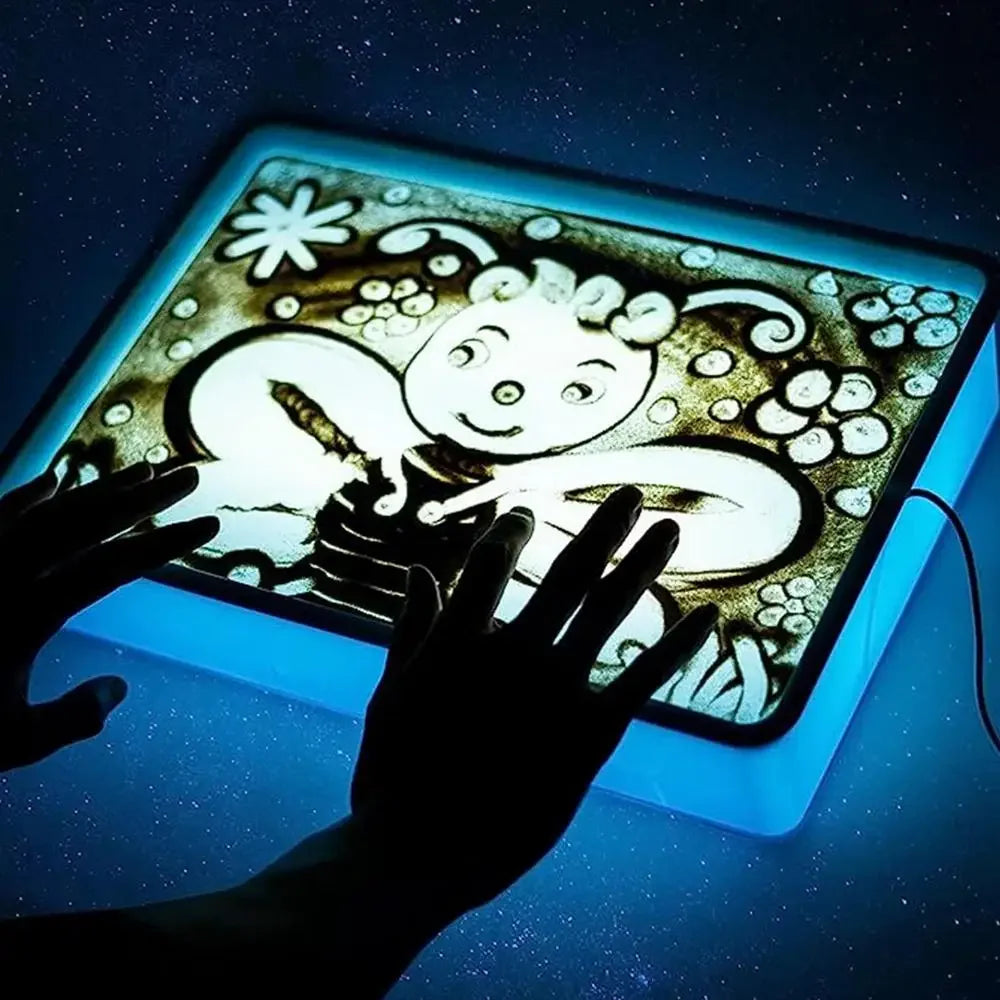 DIY Sand Art Drawing Light Box – LED Tabletop Creativity Toy for Kids