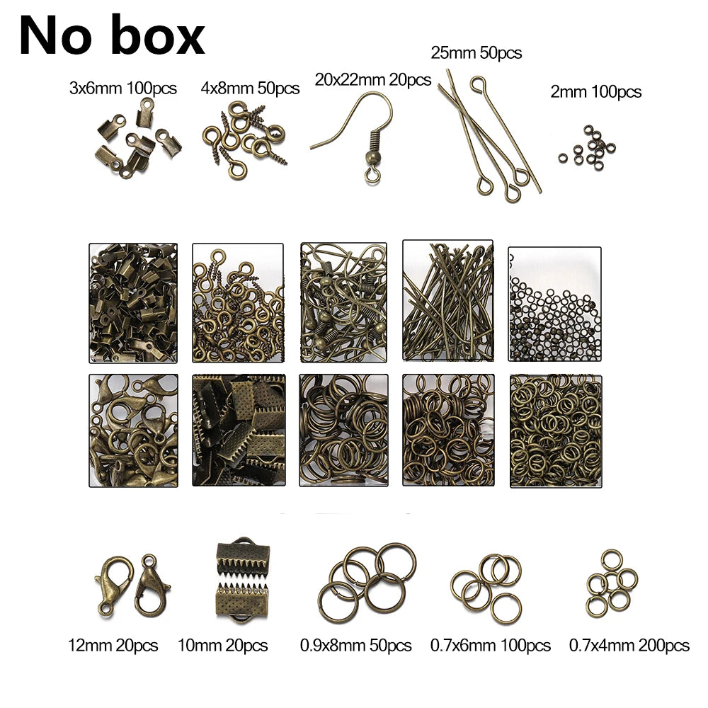 Jewelry Findings & Repair Kit – Alloy Accessories with Tools