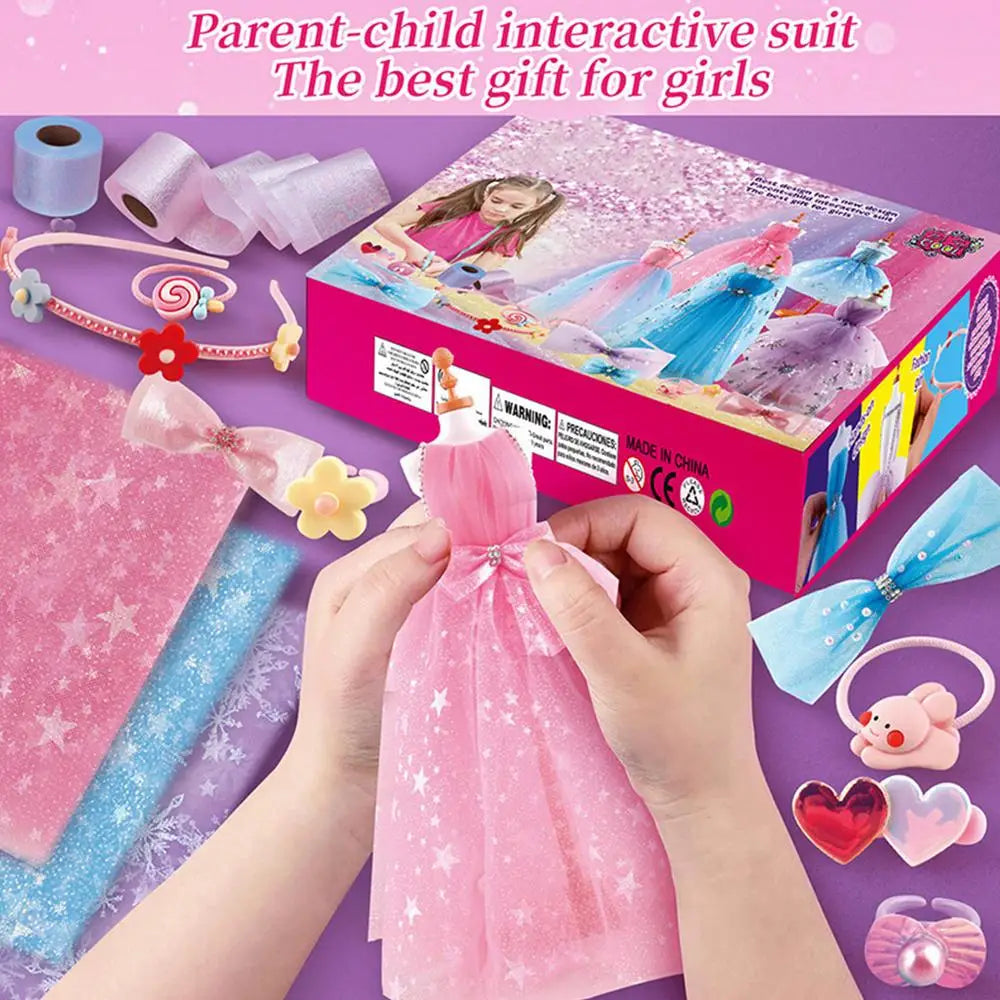 Girls' Dress Making Craft Kit – Fun DIY Fashion Design Set