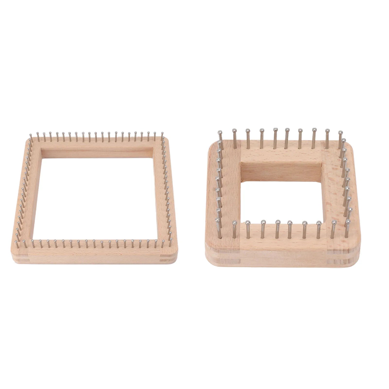 Wooden Knitting Loom with Hooks – Crochet Board for Weaving Projects