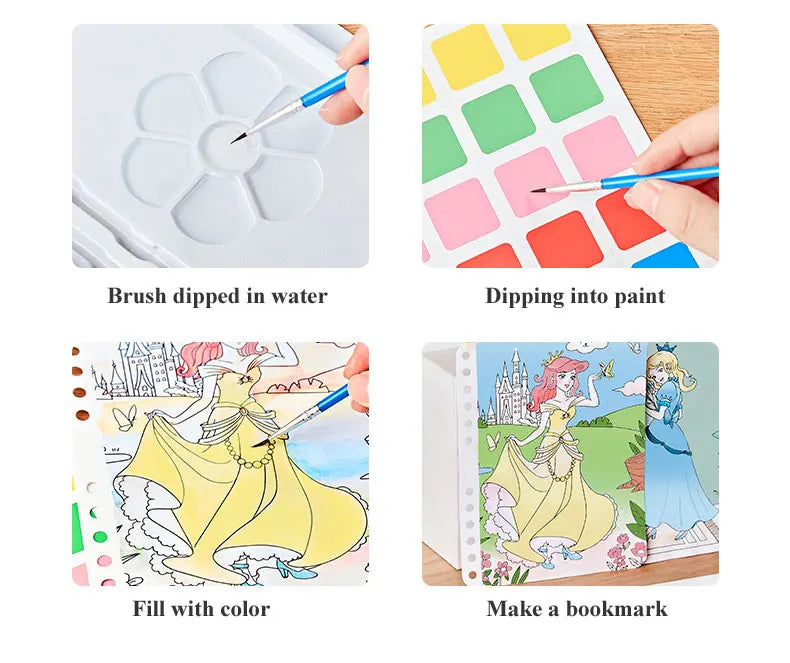 Princess DIY Painting Sticker Craft Kit for Kids