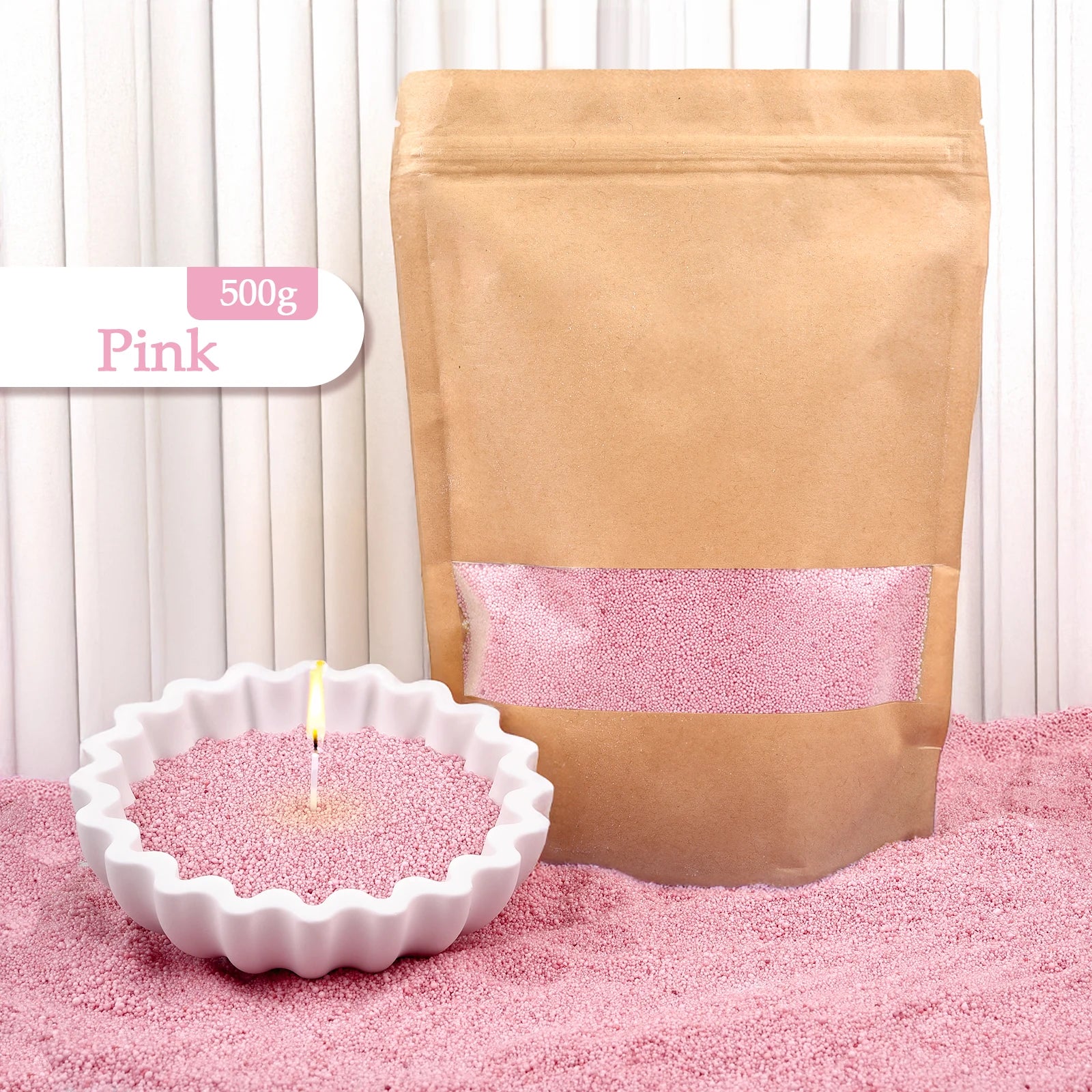 500g–1kg Sand Wax for Candle Making & Crafts – Wholesale