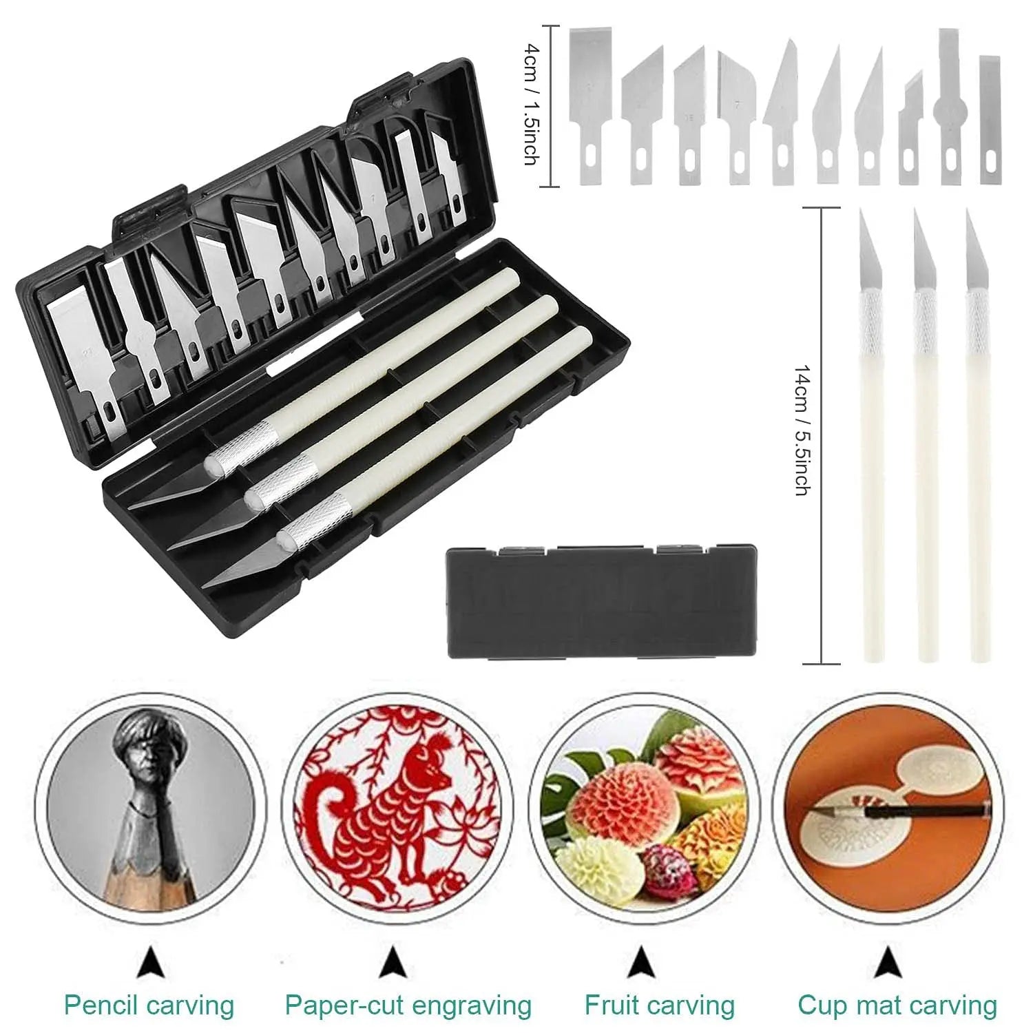 38Pcs 3D Print Model Trimming & Engraving Tool Kit