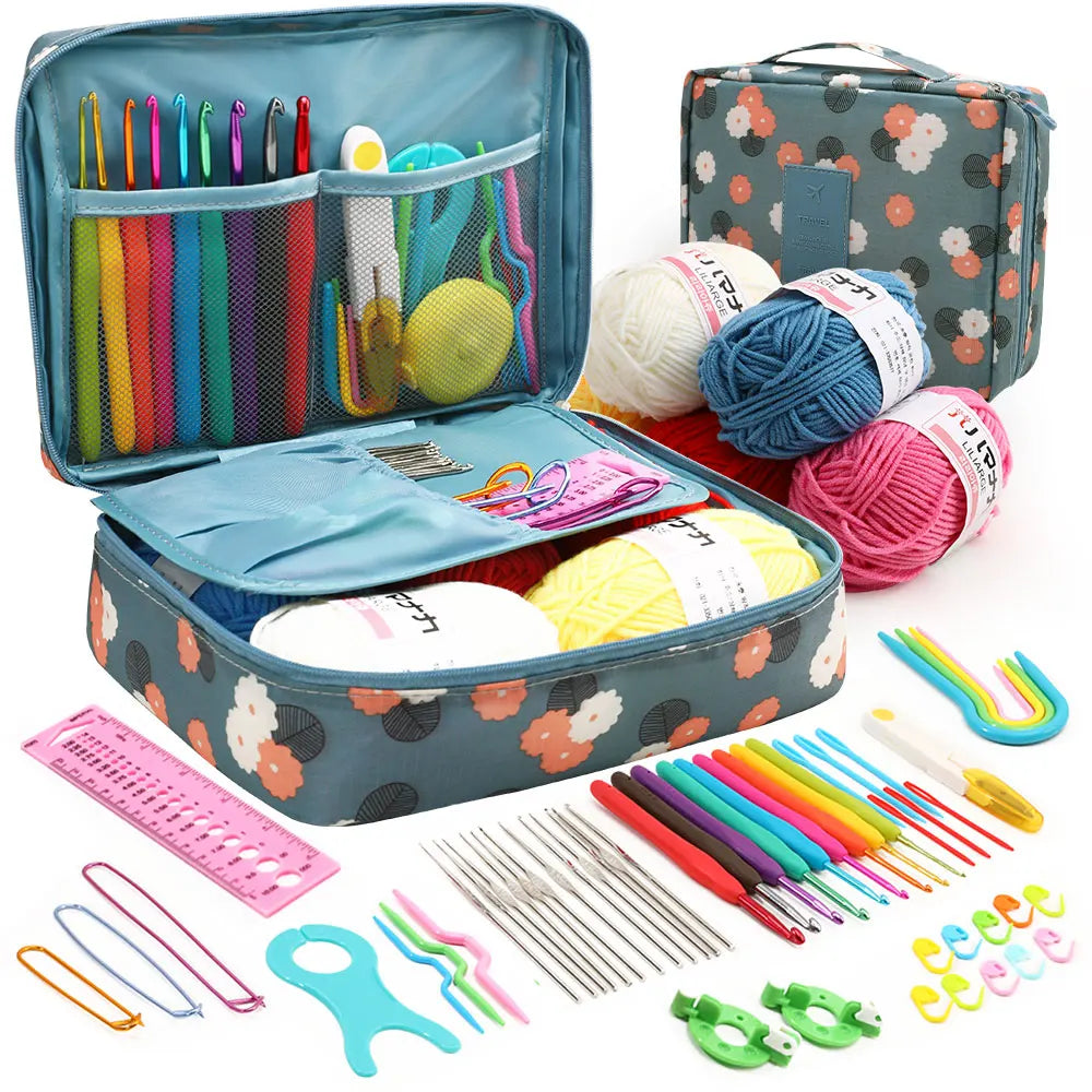59Pcs Beginner Crochet Kit with Storage Bag