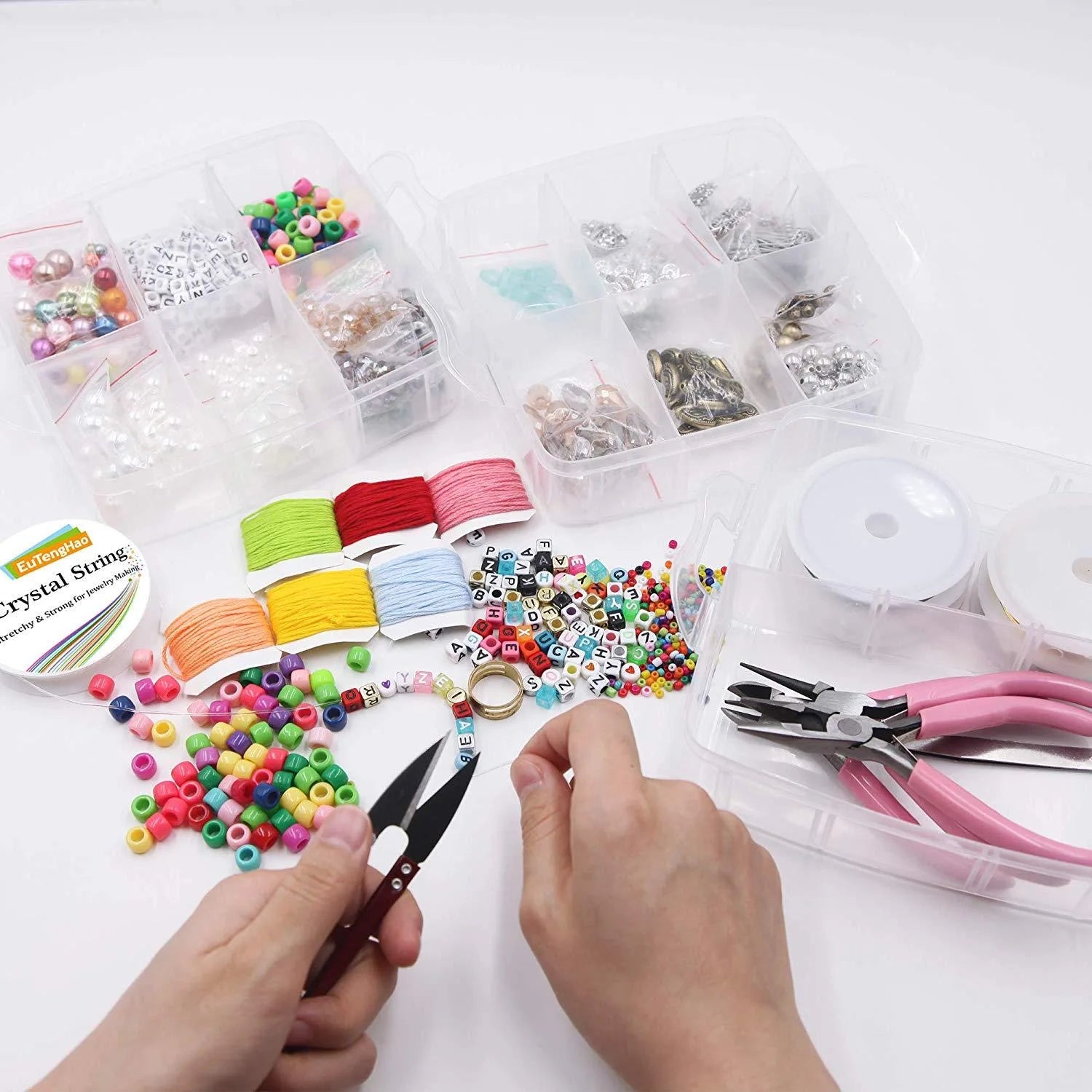 1171pcs Ultimate DIY Jewelry Making Kit – Beads, Charms, Tools & Accessories