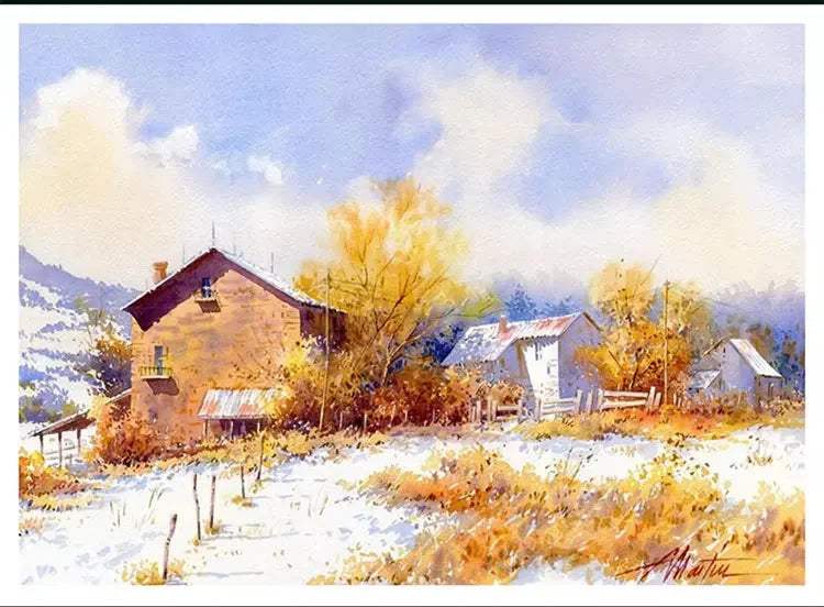 100% Cotton Watercolor Paper Pad – 20 Sheets, 200gsm/300gsm Sketchbook